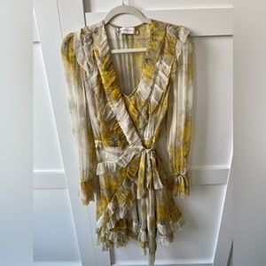 Zimmerman Wrap Mini Dress